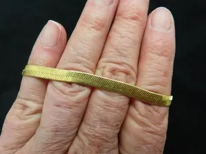 Authentic The Golden Weaver's Path: Vintage Herringbone Amulet