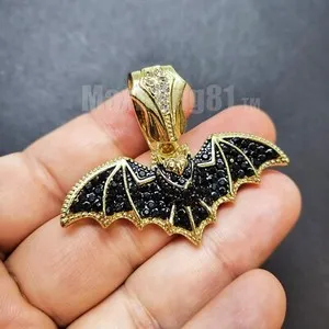 Authentic Nocturnal Guardian Golden Bat Pendant Of Twilight Wisdom