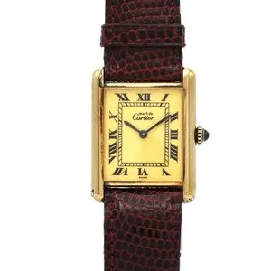 Authentic The Golden Epoch Cartier Must Tank Timekeeper