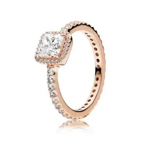 Authentic Ring of Timeless Radiance Gold-Plated CZ Amulet Size 5