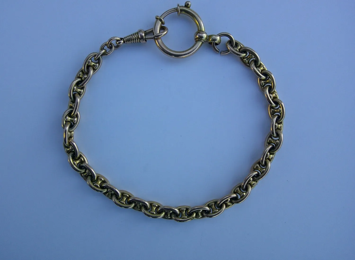 Authentic Anchor Of Time Victorian Gold Plated Pocket Watch Chain Talisman