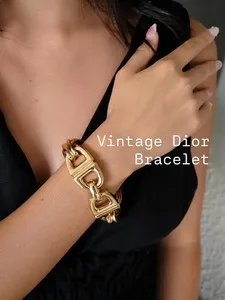 Authentic Anchored in Serenity: Vintage 1970s Dior Anchor Chain Link Elegance