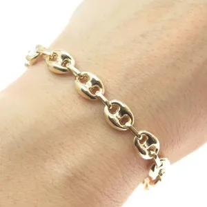Authentic Sacred Anchor of the Soul: Gold-Plated Sterling Silver Mariner's Link Anklet