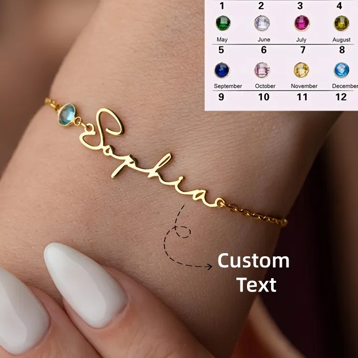 Authentic Celestial Name Keeper: Birthstone Guardian Bracelet