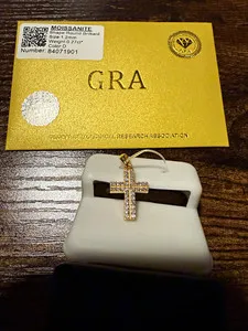 Authentic Radiant Pavé Cross: A Vessel of Celestial Light