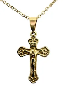 Authentic The Radiant Sanctum Gold-Plated Cross Amulet