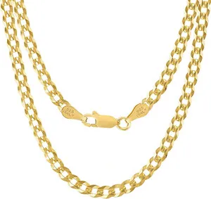 Authentic The Gilded Sovereign: 925 Sterling Silver Gold-Plated Cuban Link Chain
