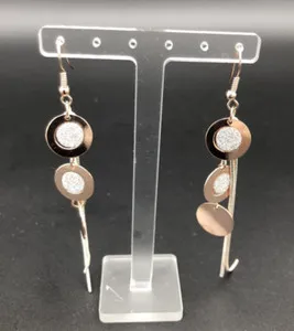 Authentic Celestial Orbs of Radiant Light Gold-Plated Dangle Earrings