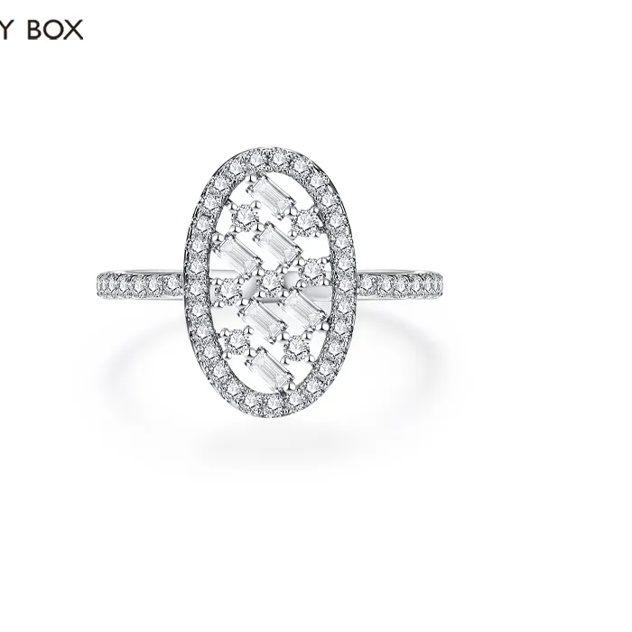 Authentic The Luminescent Oval Moissanite Solitaire Talisman In Sterling Silver