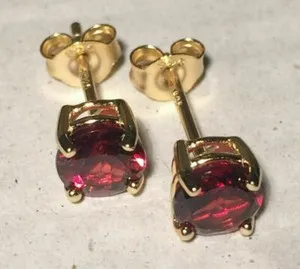 Authentic Starlit Sapphire & Gemstone Earrings – 5mm & 6mm Sterling Silver