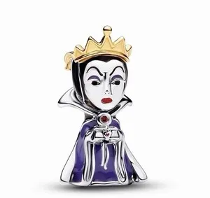 Authentic Enchanted Snow White Queen’s Mirror Charm – 14K Gold‑Plated