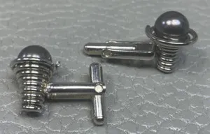 Authentic The Frostbound Spiral: White Gold Plated Coiled Cuff Links