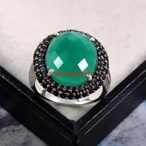 Authentic Green Elixir Ring: Harmony & Abundance