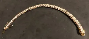 Authentic Radiant Solar Path: The Gilded Sterling Tennis Bracelet