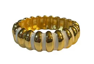 Authentic The Gilded Ribbed Aura Cuff