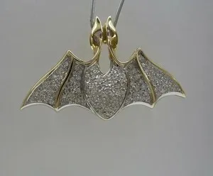 Authentic The Nocturnal Guardian Moissanite Bat Talisman