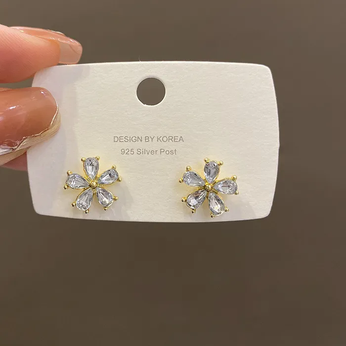 Authentic Celestial Blossom Geometric Gold Studs