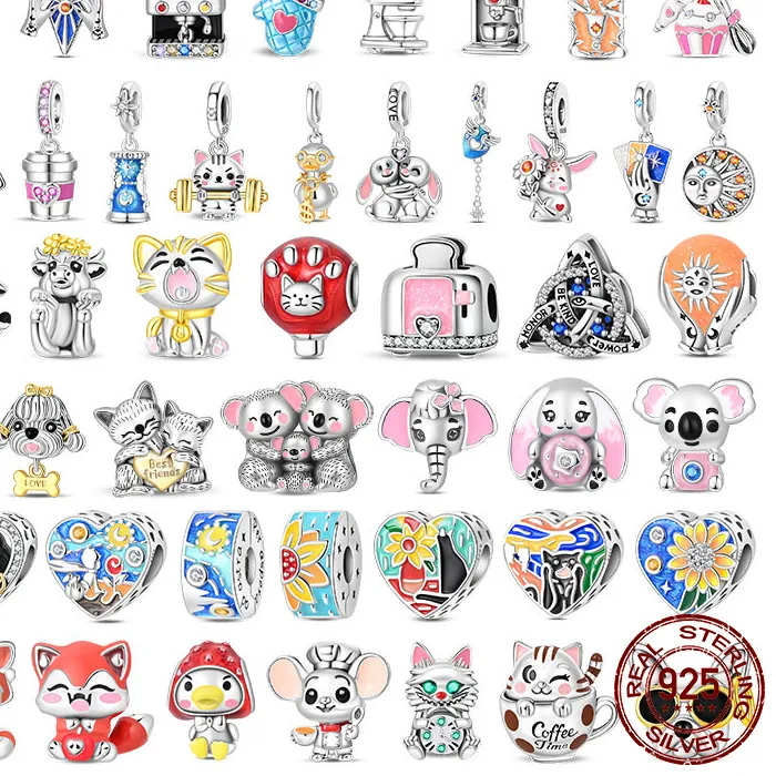Authentic The Menagerie of Joy: 925 Sterling Silver Enchanted Charms