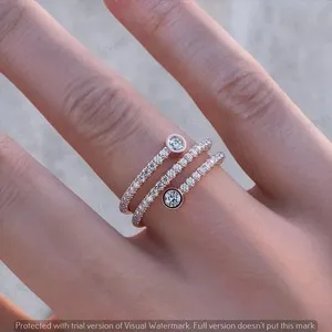 Authentic The Eternal Spiral Diamond Band in Radiant Rose Gold