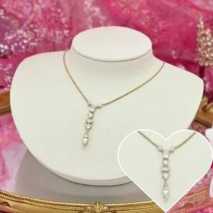 Authentic Celestial Y-Necklace of Radiant Light and Golden Grace