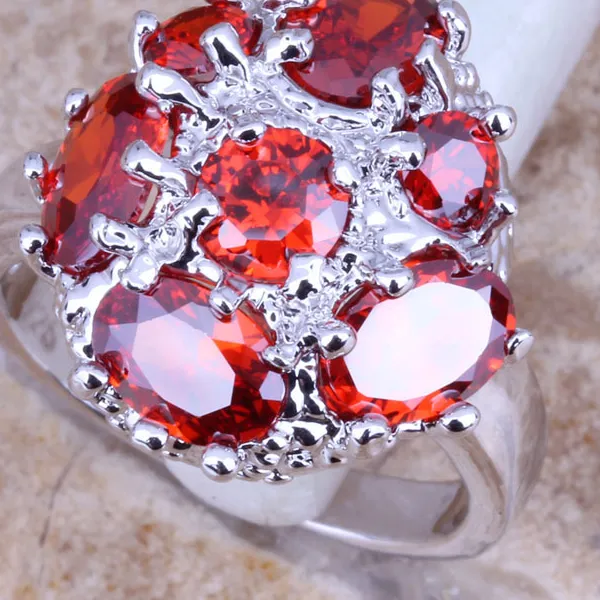 Authentic Crimson Heart of the Earth: Red Garnet Mystic Ring