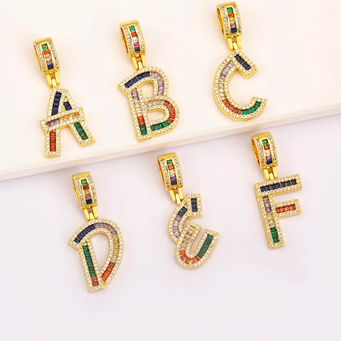 Authentic Superior Trendy 26 Initial Letter Pendant Alphabet Bracelet Elegant Jewelry Accessories Luxurious Party For Women