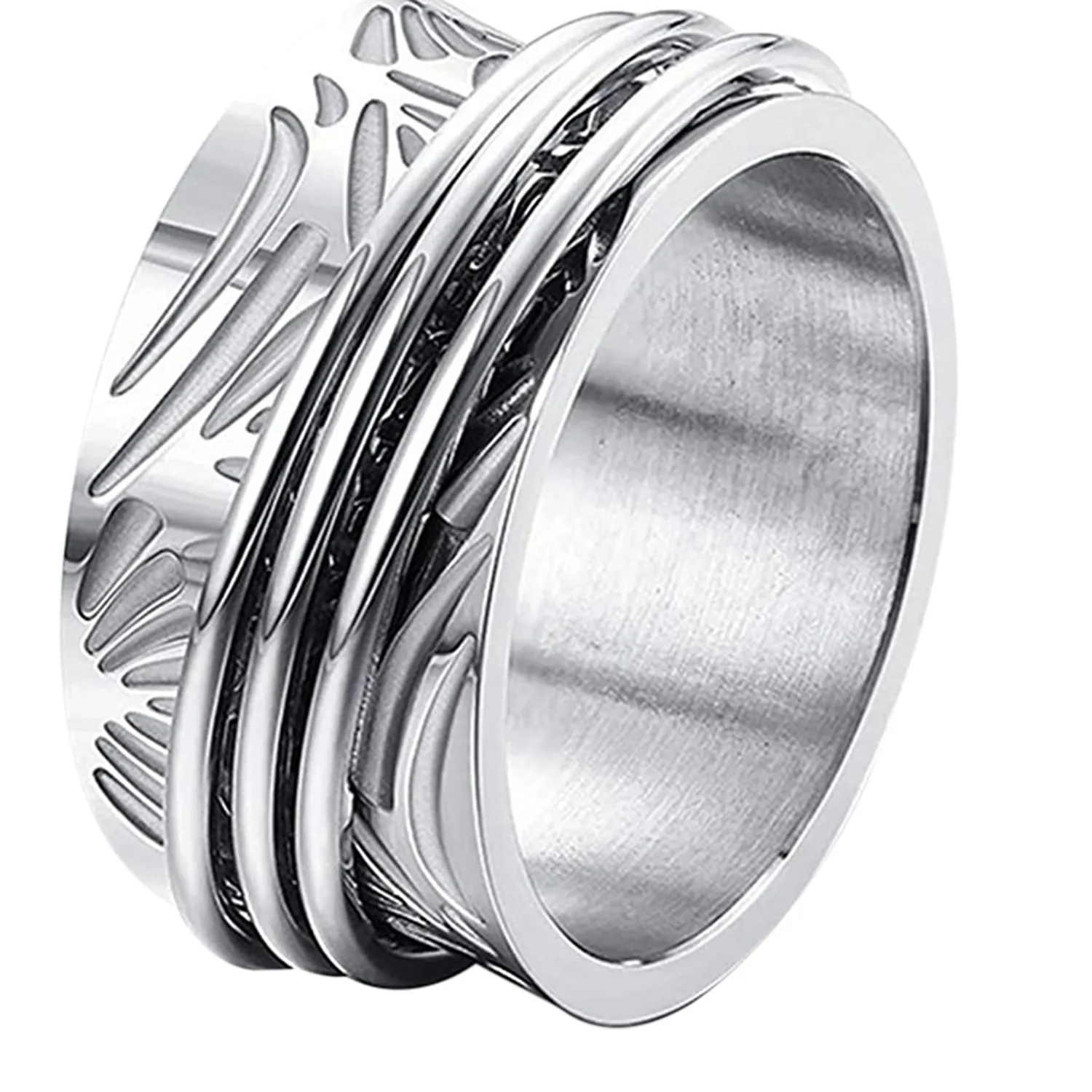 Authentic BONISKISS Couple Rings Engraved Wedding Ring Hand Jewelry Superior Valentine's Day Engagement Anniversary