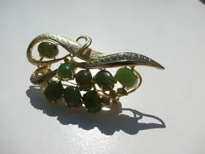 Authentic The Verdant Guardian: Vintage Gold-Plated Jade Talisman