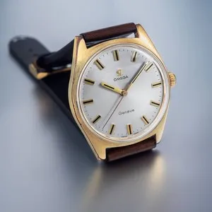 Authentic The Omega Geneva: A Golden Vessel of Timeless Precision