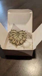 Authentic Whispers of Elegance: The Golden Fan Amulet