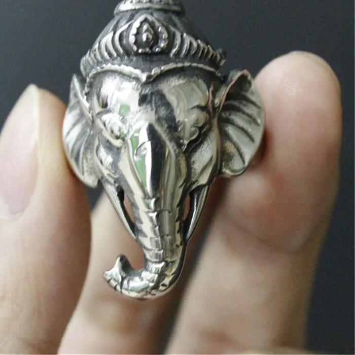 Authentic The Ganesha Guardian: Awakened Wisdom Sigil Ring