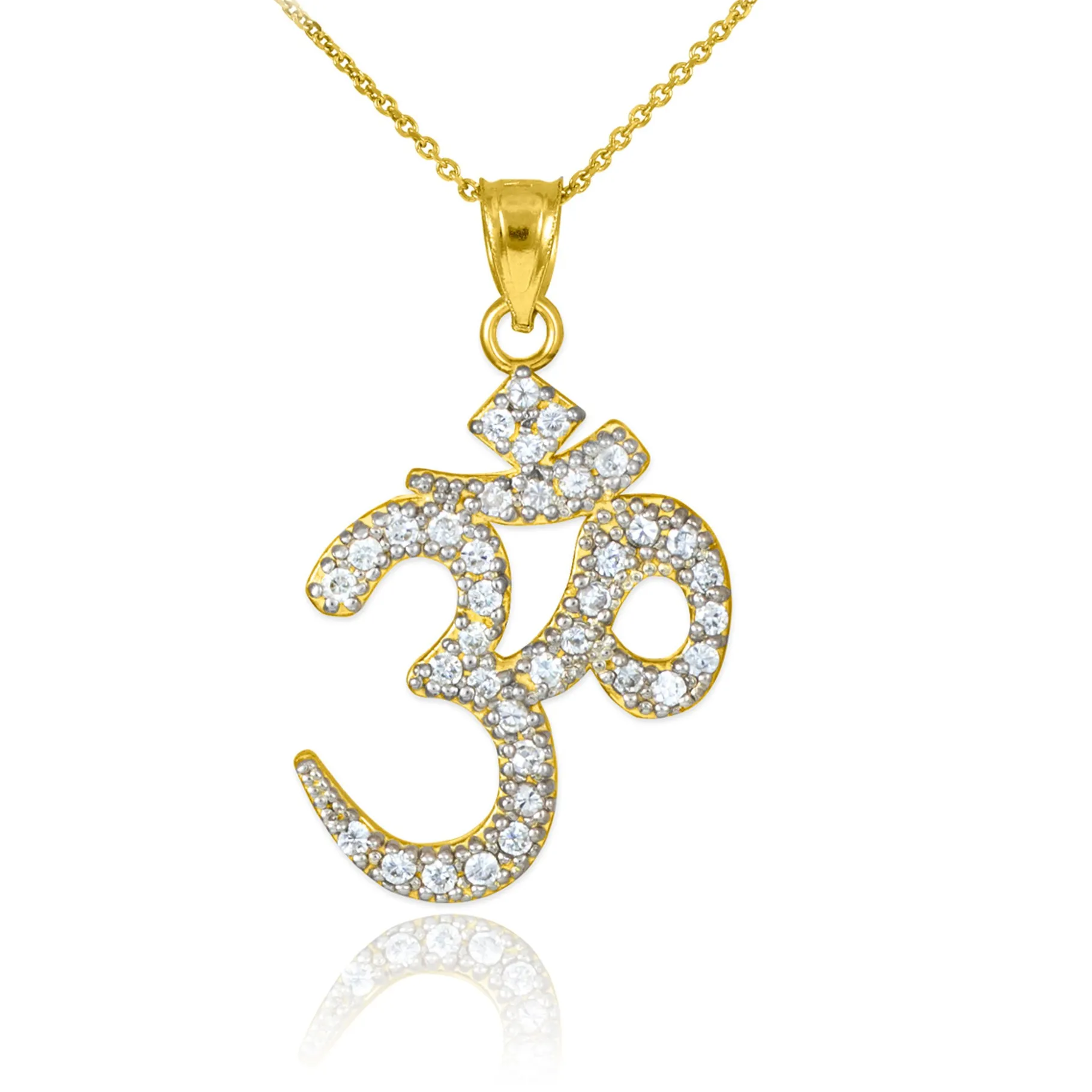 Authentic Sacred Resonance 3D Ganesha and Om Sterling Silver Talisman