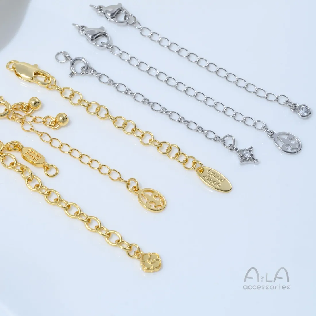 Authentic The Golden Thread of Infinite Possibility: 18K Gold Plated Extension Chain and Lobster Clasp