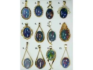 Authentic Celestial Opal Radiance: Gold-Plated Sacred Talisman