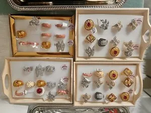 Authentic The Dual-Flame Vessels: Alchemical Gold and Rhodium Rings