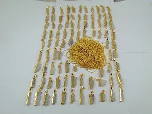Authentic Amethyst Mystique: 1000 Gram 18K Gold Plated Pendant Lot for Spiritual Protection and Growth