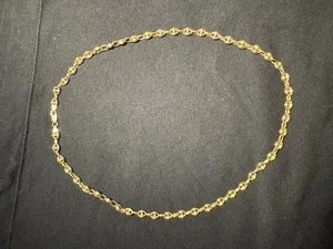Authentic The Golden Anchor of Deep Waters - 14k Gold Plated Mariner Chain
