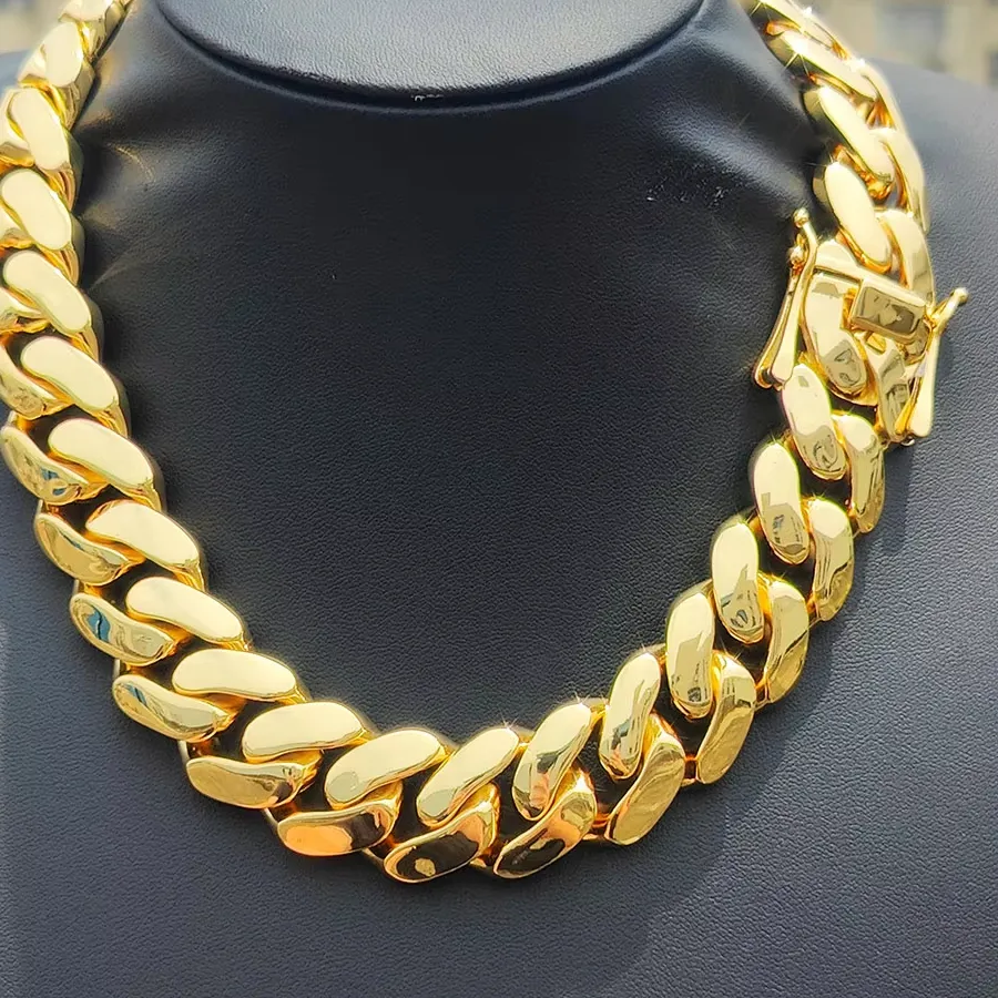 Authentic Celestial 22 mm Miami Cuban Link – The Golden Serpent of Strength