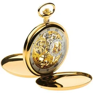 Authentic The Golden Chronomancer Skeleton Pocket Watch