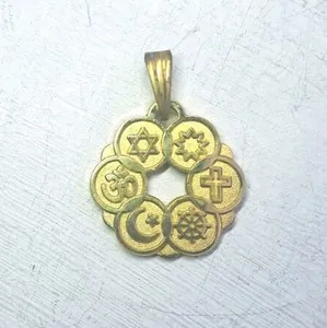 Authentic Golden Unity Charm – 22K Vintage Tolerance Pendant