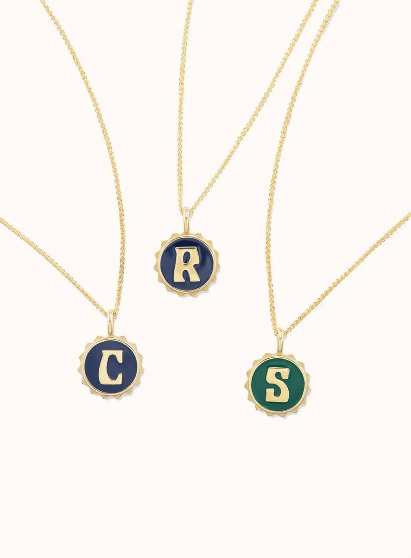 Authentic The Verdant Cipher: Custom 3D Enamel Initial Talisman in Luminous Gold