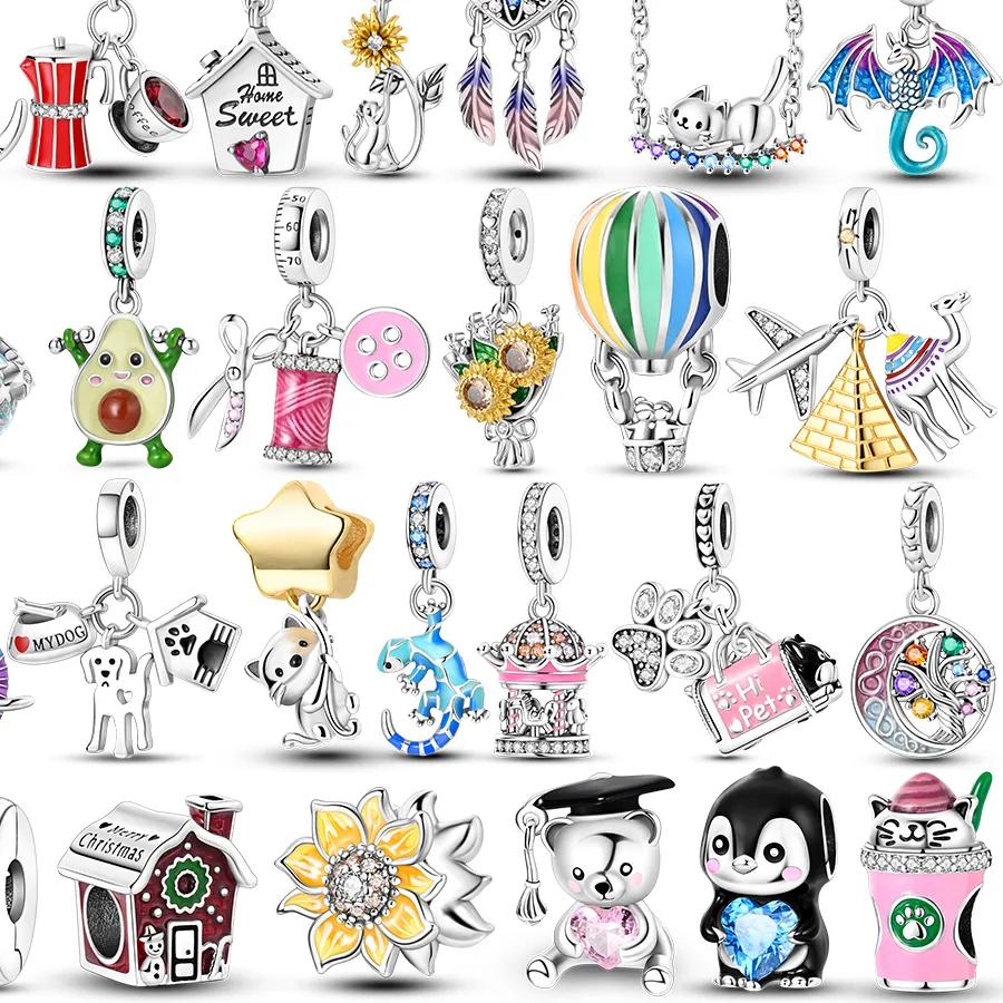 Authentic Totems of the Dreamweaver: Silver-Plated Wilderness Charms