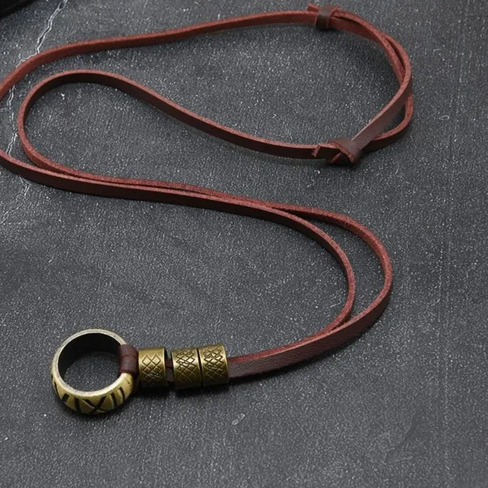 Authentic The Sigil of Identity: Sacred Alphabet Suede Cord Talisman