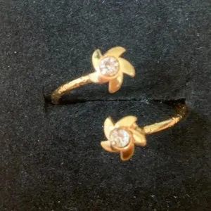 Authentic Celestial Swirl Gold-Plated Etheric Ring