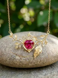 Authentic The Verdant Ruby Leaf Talisman