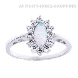 Authentic Embracing Eternity: Celestial Harmony Opal Halo Ring