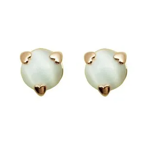 Authentic Heartfire Rose Gold Studs: Enchanted Echoes of Love