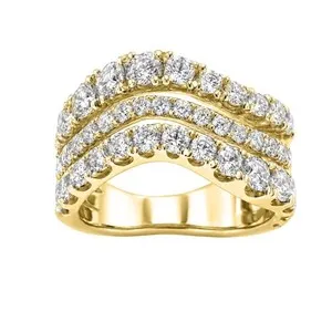 Authentic Radiant Luminary: 3.00ctw Lab Grown Diamond Statement Ring in Sterling Silver