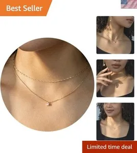 Authentic Dainty Guardian of the Soul - 14K Gold Plated Layering Choker Necklace