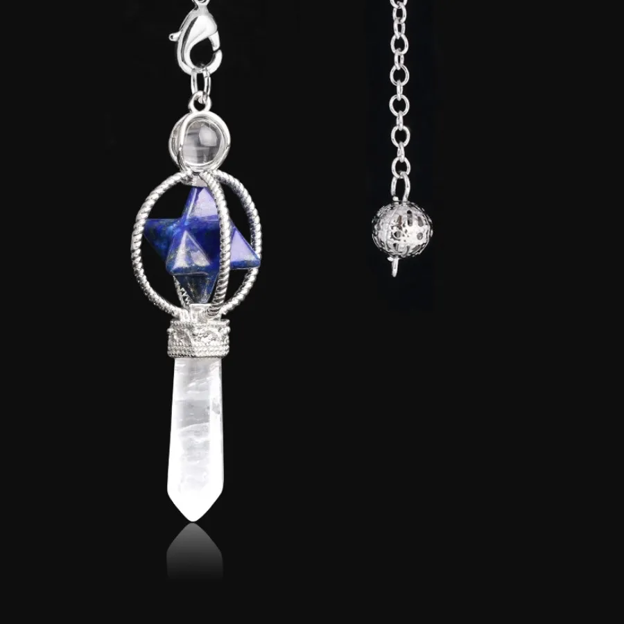 Authentic Hexagram Merkaba Dowsing Pendulum Sacred Geometry Spiritual Tool